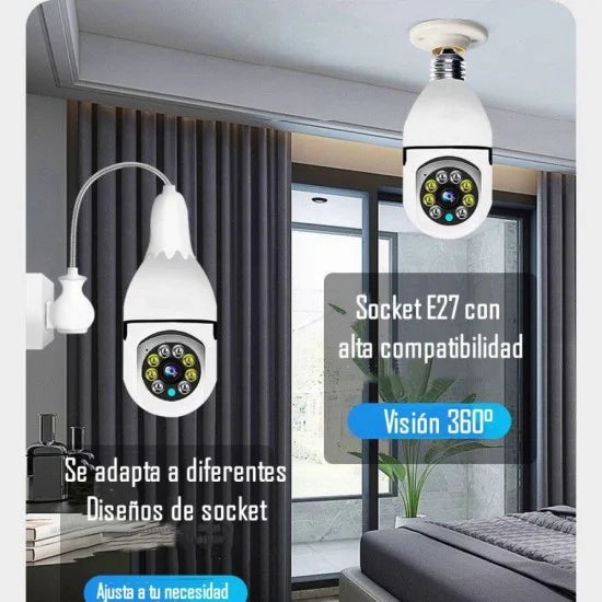 CAMARA DE SEGURIDAD ALTA DEFINICION-TIPO BOMBILLO