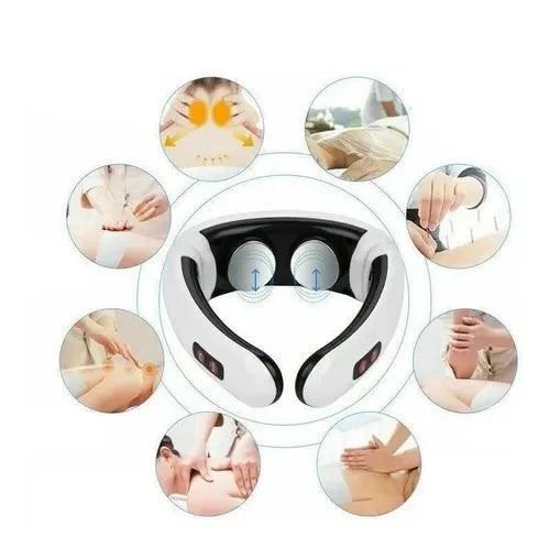 MASAJEADORA DE CUELLO Y ESPALDA INTELIGENTE MULTIFUNCION
